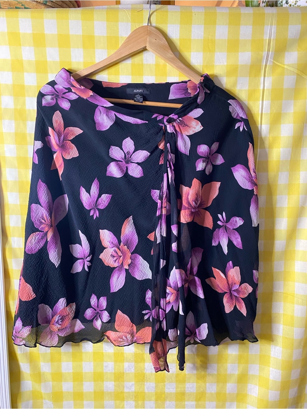 Alfani vintage skirt  silk 100% silk - Picture 2 of 11